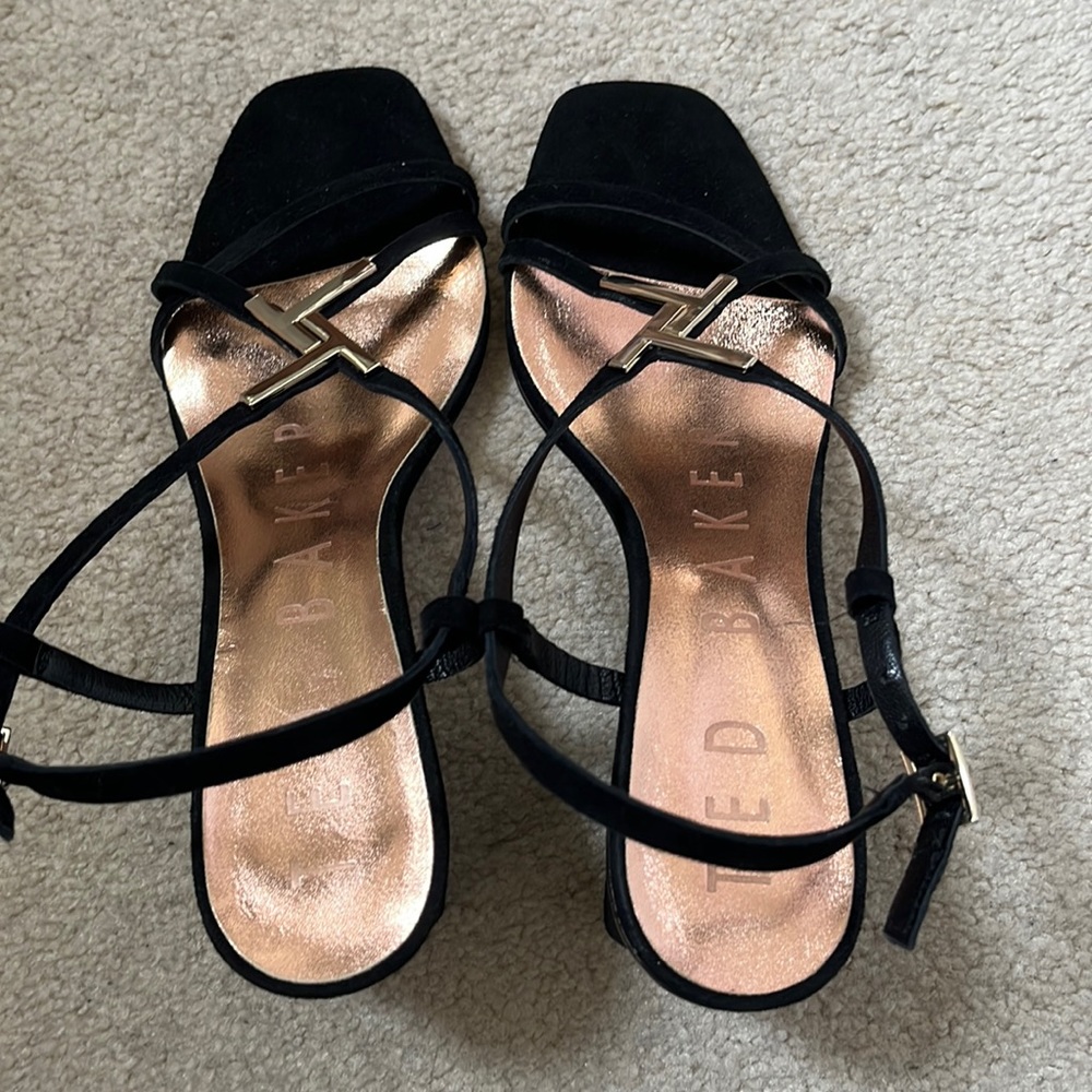 Ted Baker Sandals, Size 9 in Black